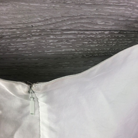 GREY JASON WU Short Dress In Light Green Size 4 $490 Deep Neckline Twill Draped - Picture 10 of 11